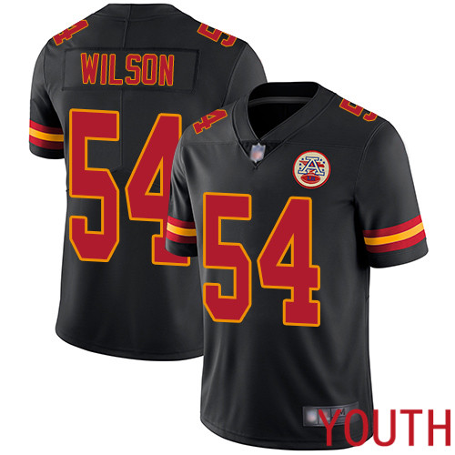 Youth Kansas City Chiefs #54 Wilson Damien Limited Black Rush Vapor Untouchable Nike NFL Jersey->kansas city chiefs->NFL Jersey